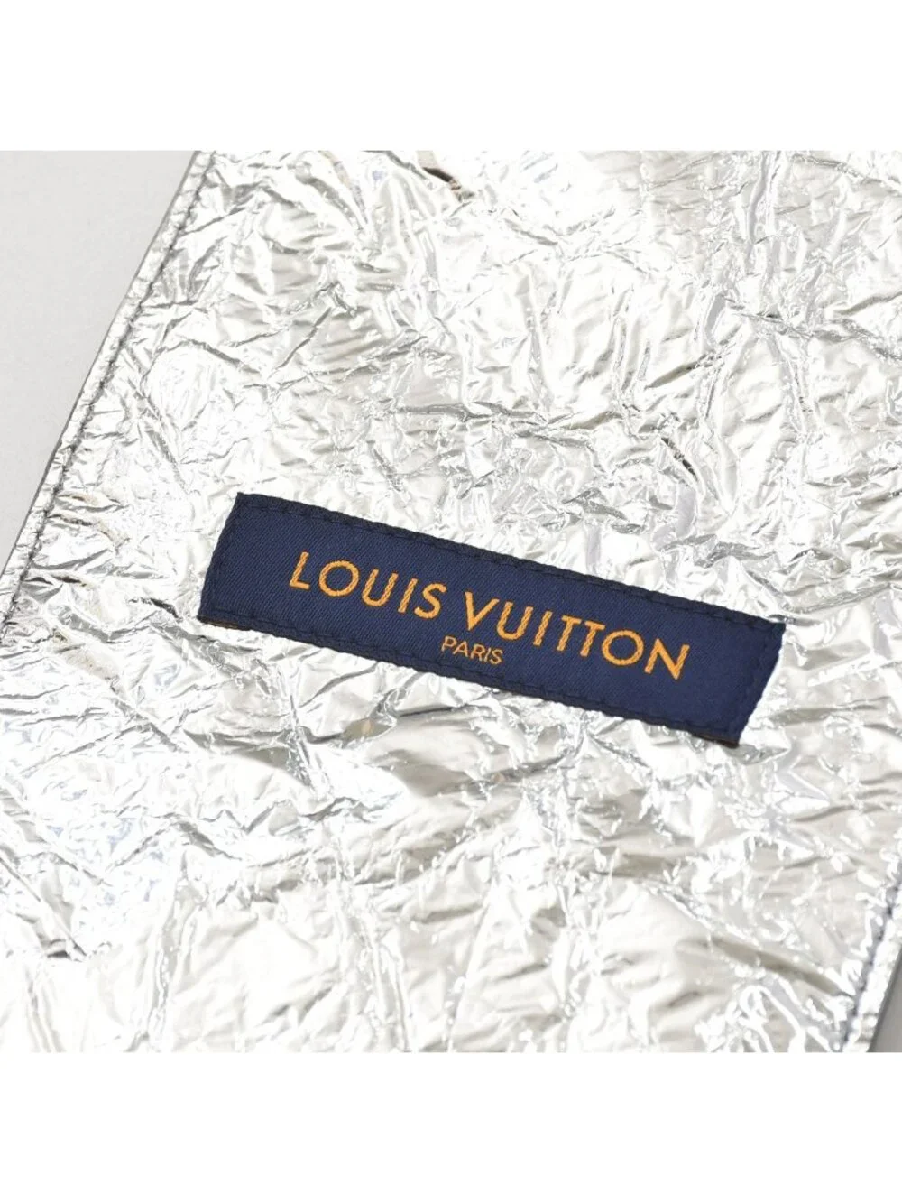 Louis Vuitton Vest Midlayer Asymmetric Leather Top Silver